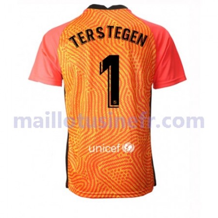 Maillot de Foot FC Barcelone Ter Stegen 1 Gardien 2020-21 V003 Maillot de Foot FC Barcelone Ter Stegen 1 Gardien 2020-21 V003